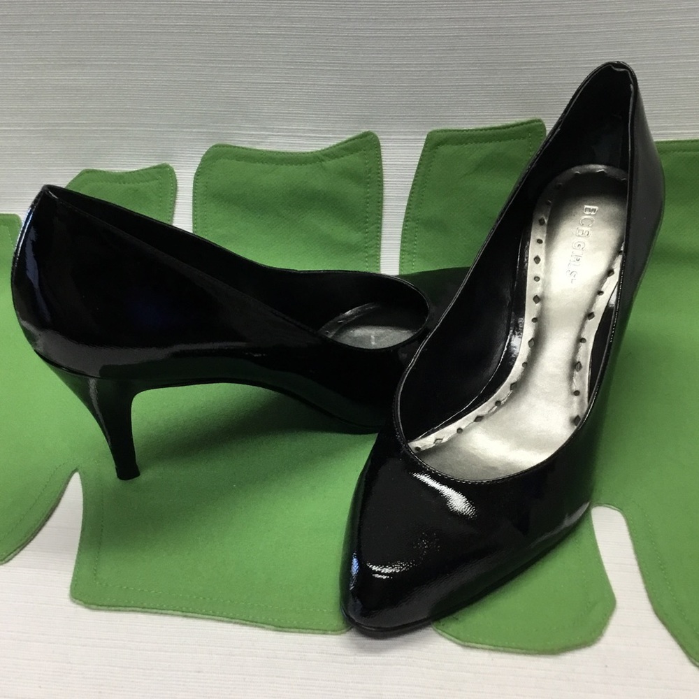 BCBGirls Nice Black Patent Leather Heels - Picture 2 of 6